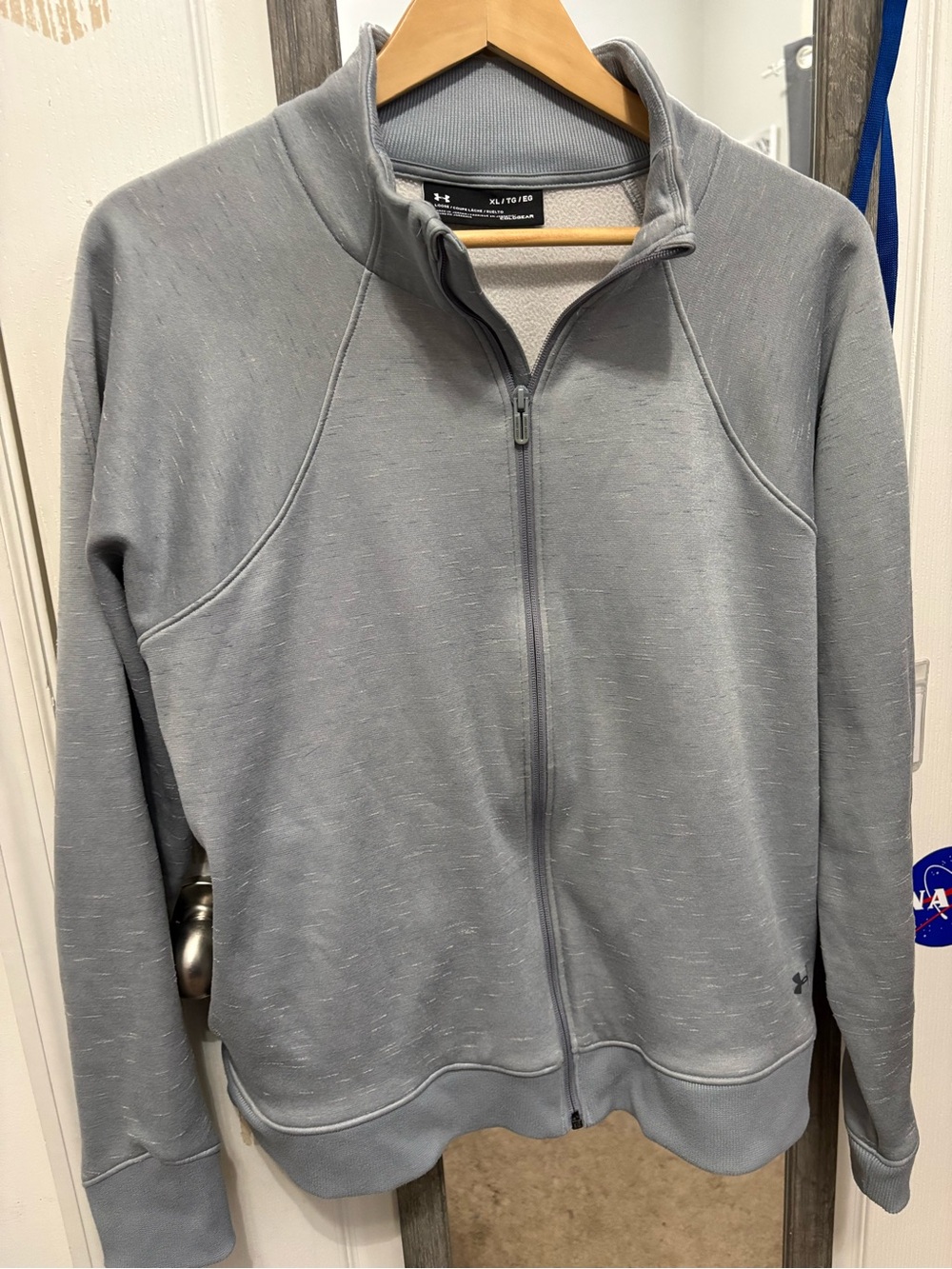 Women’s Under Armour Heather Gray Full Zip Track Jacket